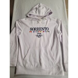 Sorrento Italia Sweatshirt Hoodie Pullover Flags Embroidered Graphic JHK Size M